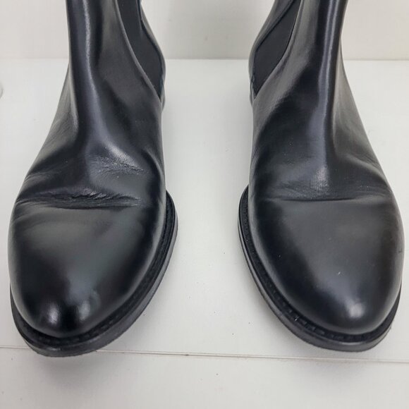 Jenni Kayne Leather Chelsea Boots in Black 37 7 - Picture 4 of 10
